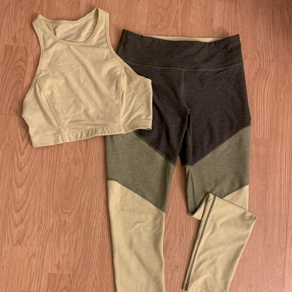 Outdoor Voices matching workout set